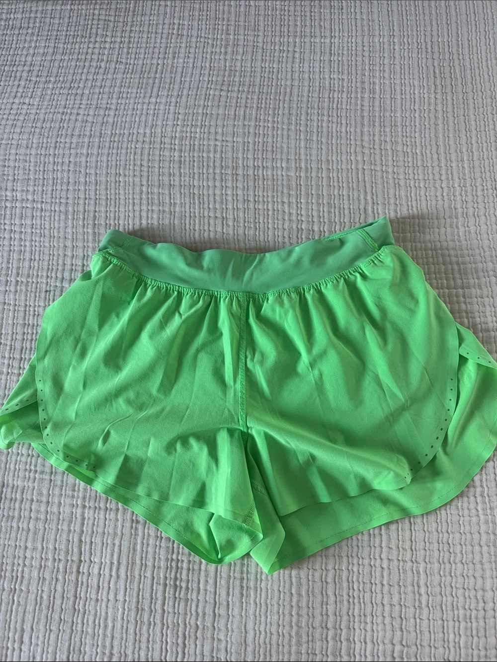 lululemon athletica Neon Green Running Shorts